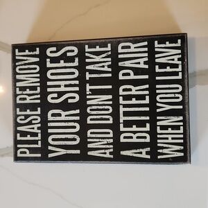 Wooden sign